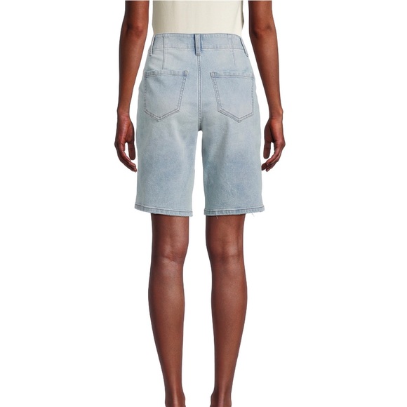 Hi rise denim utility Bermuda shorts - Picture 2 of 8